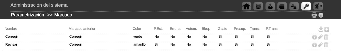 Sistema de Marcado de Gastos 2