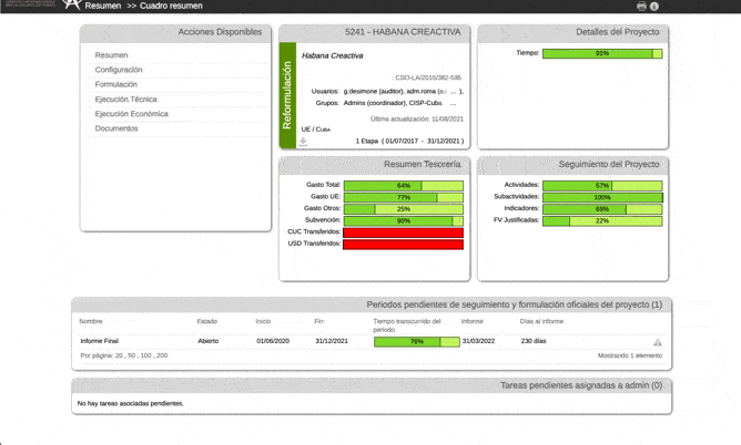 Informes seguimiento