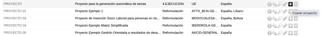 Duplicar proyecto