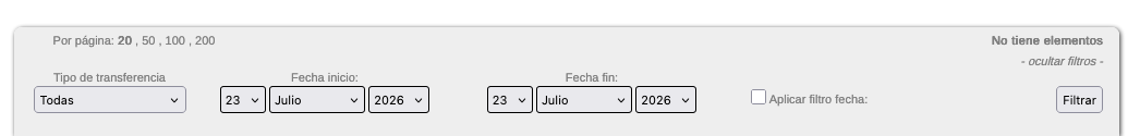 Tipo de documento de movimiento